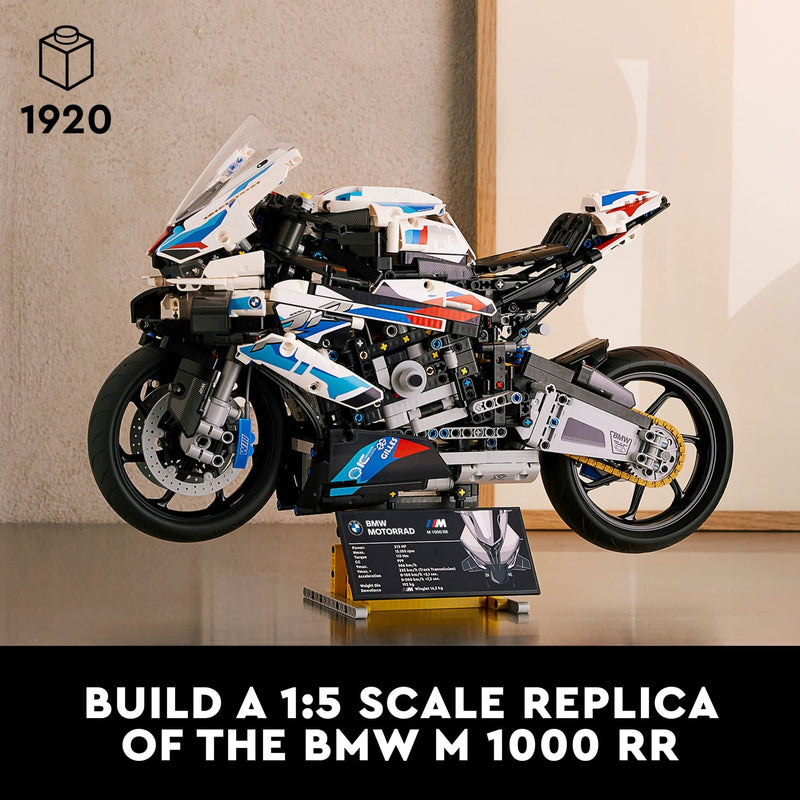 LEGO Technic BMW M 1000 RR Motorcycle Model Kit 42130 – Advanced Build & Display Collectible for Adults