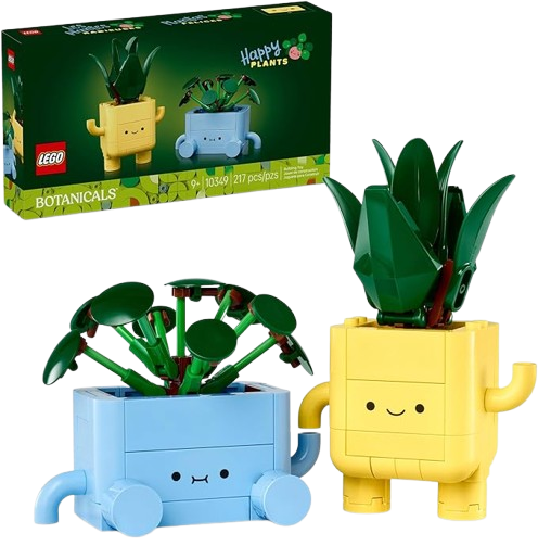 LEGO Botanicals Happy Plants Building Set – Decorative Toy For Kids And Adults