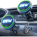LISEN for Qi2.2 25W MagSafe Car Mount Charge,Cooling Fan,95W Fast Adapter