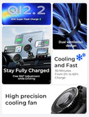 LISEN for Qi2.2 25W MagSafe Car Mount Charge,Cooling Fan,95W Fast Adapter