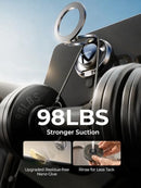 LISEN Suction Phone Mount for Vacuum [All-Metal & Nano Gel 98+LBS Suction] 360 Adjustable Vacuum Magnetic Phone Holder for Car