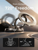 LISEN Suction Phone Mount for Vacuum [All-Metal & Nano Gel 98+LBS Suction] 360 Adjustable Vacuum Magnetic Phone Holder for Car