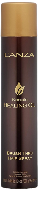 L’ANZA Keratin Healing Oil Brush Thru Hair Spray Medium Hold 300ml