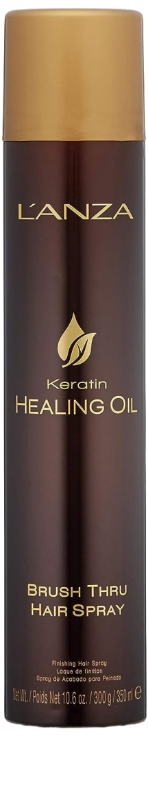 L’ANZA Keratin Healing Oil Brush Thru Hair Spray Medium Hold 300ml
