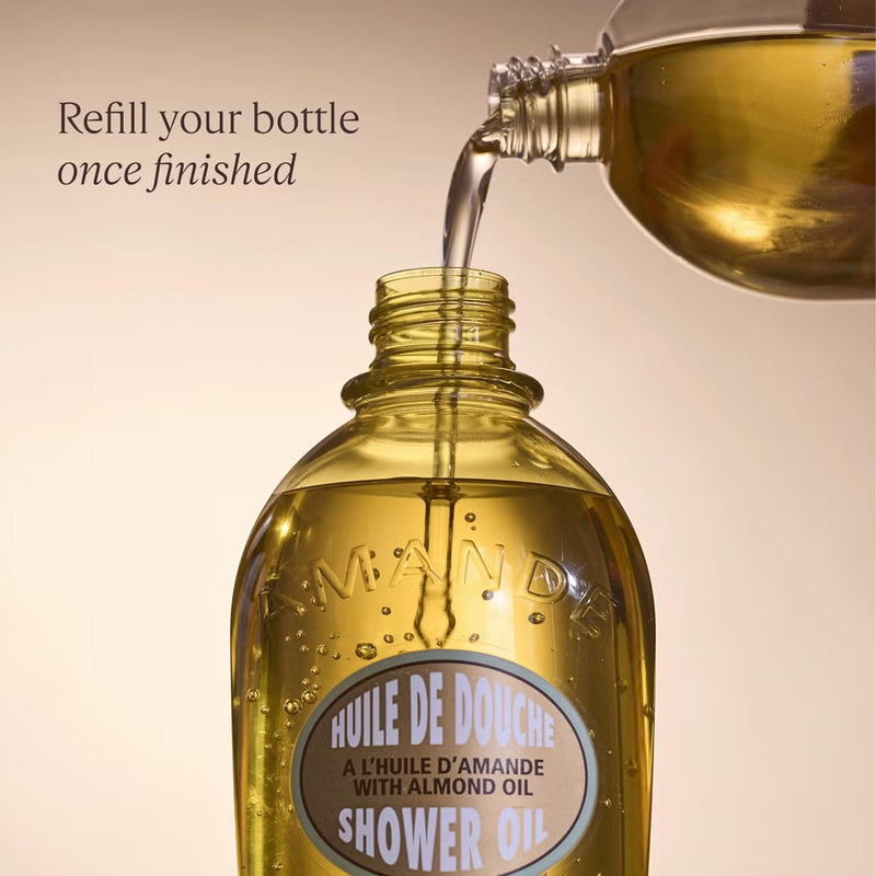 L'OCCITANE Almond Shower Oil Eco Refill 500ml Moisturizing and Nourishing Body Wash