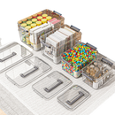 Large Capacity Transparent Medicine Organizer With Handle And Lid