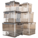 Large Capacity Transparent Medicine Organizer With Handle And Lid