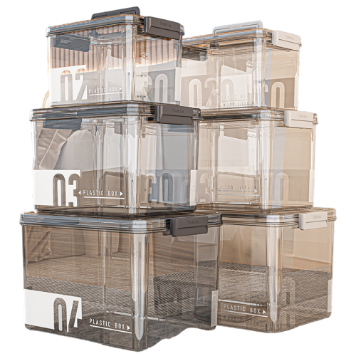Large Capacity Transparent Medicine Organizer With Handle And Lid