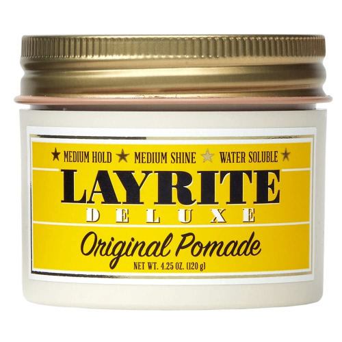 Layrite Original Pomade, 120g - Medium Hold, Water-Soluble, Medium Shine Hair Styling Pomade