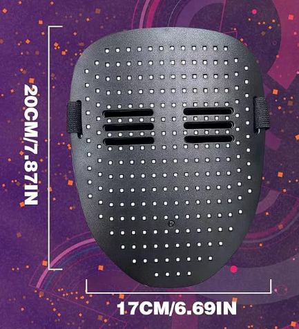 Led Mask with Gesture Sensing,Unisex LED Lighted Face Transforming Mask for Costume Cosplay Party Masquerad