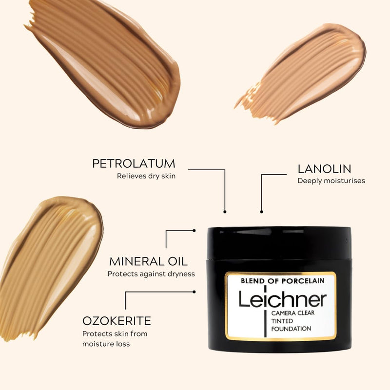 Leichner Camera Clear Tinted Foundation – Full Coverage in Porcelain