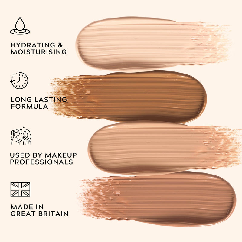 Leichner Camera Clear Tinted Foundation – Full Coverage in Porcelain
