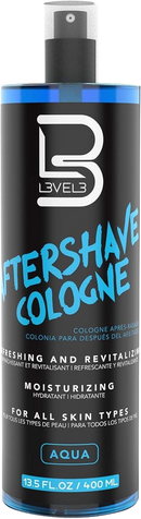 Level 3 After Shave Cologne Calms Redness and Irritation Hydrating and Refreshing for your Skin Protects from Nicks and Bumps L3 Aqua