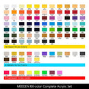 MEEDEN Heavy Body Acrylic Paint: 100 Colors Art Paint Tubes for Canvas