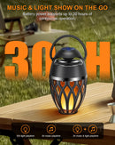 Outdoor Bluetooth Speakers,Wireless Speakers with LED Flame Flickers, Pack of 2