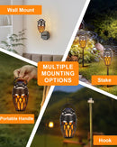 Outdoor Bluetooth Speakers,Wireless Speakers with LED Flame Flickers, Pack of 2