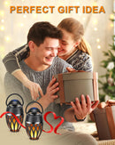 Outdoor Bluetooth Speakers,Wireless Speakers with LED Flame Flickers, Pack of 2