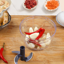 Manual Food Processor Vegetable Chopper, Ourokhome Portable Hand Pull String Garlic Mincer Onion Cutter For Veggies