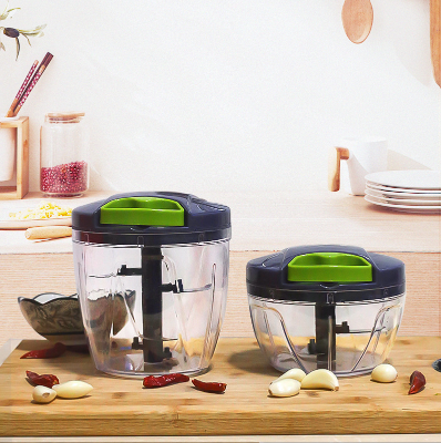Manual Food Processor Vegetable Chopper, Ourokhome Portable Hand Pull String Garlic Mincer Onion Cutter For Veggies