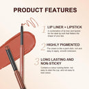 Matte Lipstick for Women,Nude Lipstick Lipliner Pencil Lip Filler Long Lasting Lip Gloss,Lip Liner and Lipstick Set,Lip Makeup Kits for Daily Makeup and Holiday (01