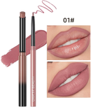 Matte Lipstick for Women,Nude Lipstick Lipliner Pencil Lip Filler Long Lasting Lip Gloss,Lip Liner and Lipstick Set,Lip Makeup Kits for Daily Makeup and Holiday (01