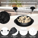 Meat Shredder with Clear Lid Ergonomic Handle Quickly Tear Meat Grinder Non-Slip Chicken Breast Shredder Food Grade Chicken Shredder Tool Twister Dishwasher Safe for Pulled Pork Chicken