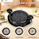 Meat Shredder with Clear Lid Ergonomic Handle Quickly Tear Meat Grinder Non-Slip Chicken Breast Shredder Food Grade Chicken Shredder Tool Twister Dishwasher Safe for Pulled Pork Chicken