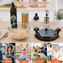 Meat Shredder with Clear Lid Ergonomic Handle Quickly Tear Meat Grinder Non-Slip Chicken Breast Shredder Food Grade Chicken Shredder Tool Twister Dishwasher Safe for Pulled Pork Chicken