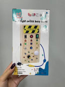 Montessori Busy Board ab 1 year Activity board toy Baby Sensory Learning Toy LED Wooden Toy Light