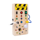 Montessori Busy Board ab 1 year Activity board toy Baby Sensory Learning Toy LED Wooden Toy Light