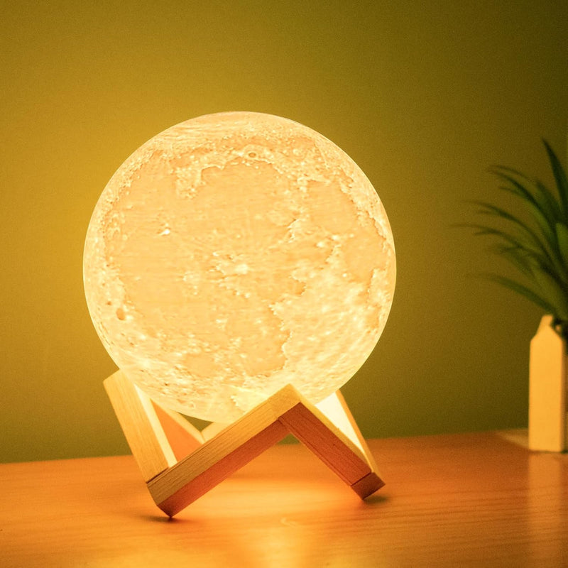 Moon Lamp 3D LED Touch Control Night Light For Kids And Adults