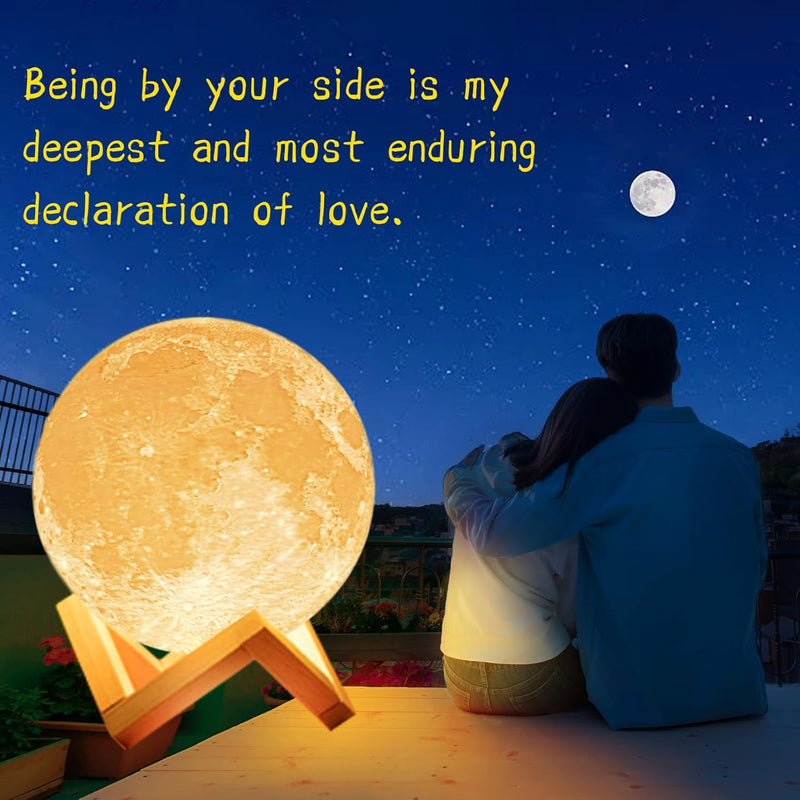 Moon Lamp 3D LED Touch Control Night Light For Kids And Adults