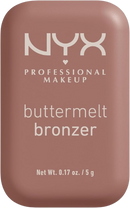 NYX PROFESSIONAL MAKEUP Matte Buttermelt Bronzer Longwear Face Makeup Vegan Formula All Butta'd Up 02 0.17 Ounce