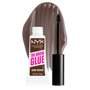 NYX Professional Makeup The Brow Glue Extreme Hold Tinted Eyebrow Gel – Dark Brown (0.17 fl oz)