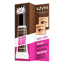 NYX Professional Makeup The Brow Glue Extreme Hold Tinted Eyebrow Gel – Dark Brown (0.17 fl oz)