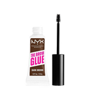 NYX Professional Makeup The Brow Glue Extreme Hold Tinted Eyebrow Gel – Dark Brown (0.17 fl oz)