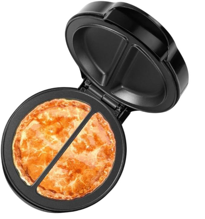 Non-Stick Omelet & Frittata Maker, Stainless Steel - Makes 2 Individual Portions Quick & Easy