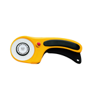 OLFA 60mm Ergonomic Rotary Cutter (RTY-3/DX) - Rotary Fabric Cutter w/Blade Cover & Squeeze Trigger for Quilting, Sewing, Crafts, Replacement Blade