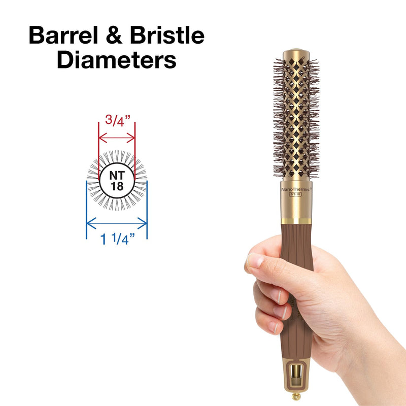 Olivia Garden Nano Thermic Ceramic Ion Brush 3/4 Inch