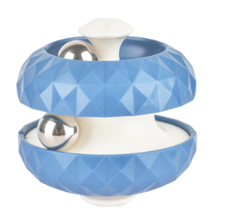 Orbit Ball Toy, Bead Fidget Cube Puzzle Bead Ball Spinning Toy, Rotating Track Infinite Flip Change Puzzle Games Novelty Creative Stress Relieve Toys for Kids Children Adults (Blue)