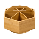 MEEDEN Bamboo Rotating Art Supply Desk Organizer