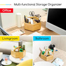 MEEDEN Bamboo Rotating Art Supply Desk Organizer