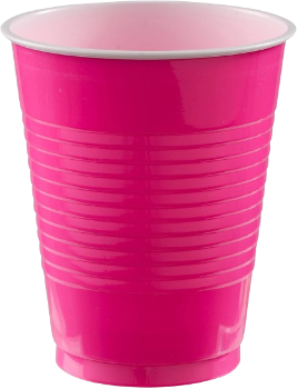 PL HI CT BRIGHT PINK CUP 18OZ