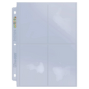 Ultra Pro 4-Pocket Platinum Page with 3-1/2 X 5-1/4 Pockets