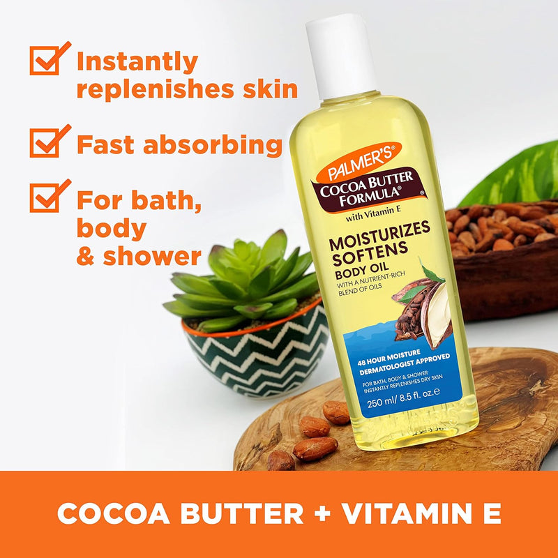 Palmer's Cocoa Butter Moisturizing Body Oil with Vitamin E for Radiant Glow