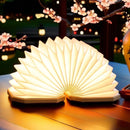 Paper Lamp Japanese Book Lamp With Bamboo Base And 3 Color Light Modes