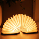 Paper Lamp Japanese Book Lamp With Bamboo Base And 3 Color Light Modes