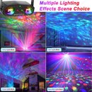 Party Disco Ball Ocean Star Projector – Sound Activated DJ Light with Remote & Strobe Effects