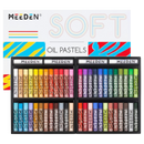 MEEDEN Soft Oil Pastels Set: 48 Colors with Extra 4 White Smooth Oil Pastel