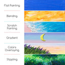 MEEDEN Soft Oil Pastels Set: 48 Colors with Extra 4 White Smooth Oil Pastel